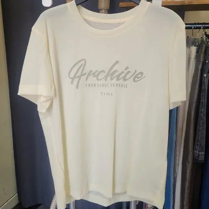 [BUNJANG] Time Archive Lettering Short Sleeve T-shirt / 타임  레터링 반팔 티셔츠55