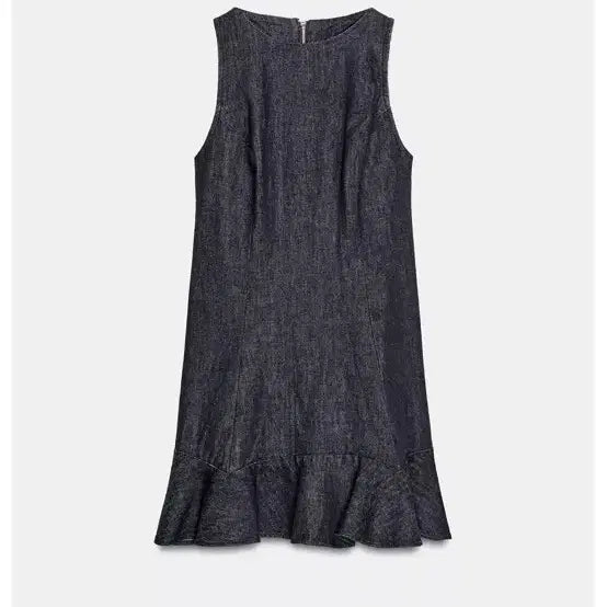 [BUNJANG] ZARA TRF Denim Frill Dress / (새상품)자라 TRF 데님 프릴 원피스