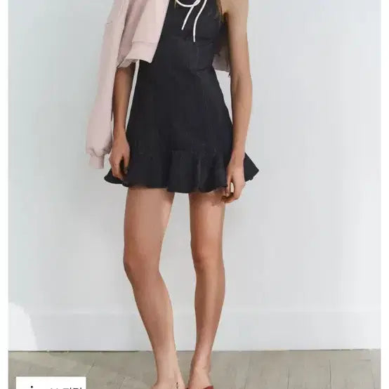 [BUNJANG] ZARA TRF Denim Frill Dress / (새상품)자라 TRF 데님 프릴 원피스