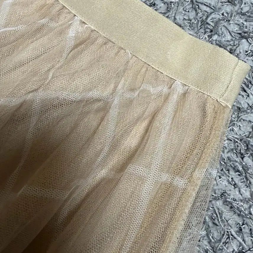 [BUNJANG] Clovis Tool Beige Grid Pattern Skirt / 클로비스 툴 스커트