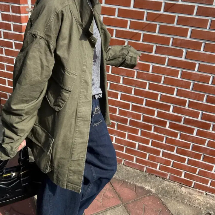 [BUNJANG] Vintage Harley-Davidson Logo Work Jacket / 빈티지 야상 워크자켓