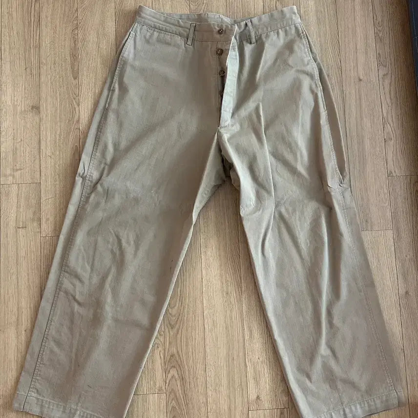 [BUNJANG] Etla Co Beige Chino Pants / 엣라코 베이지치노 초기형 36