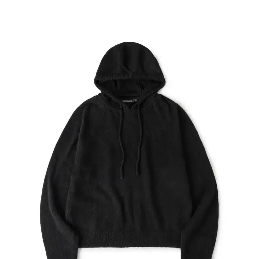 [BUNJANG] Hatching Room Knit Base Hoodie Black / 해칭룸 니트 베이스 후드 블랙 4
