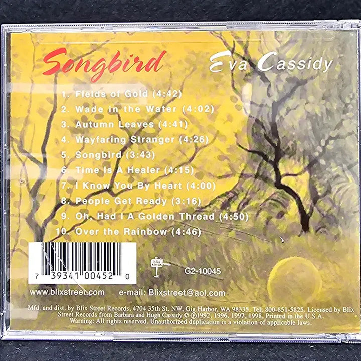 [BUNJANG] Eva Cassidy Songbird Album CD / 에바 캐시디 Songbird 앨범 CD