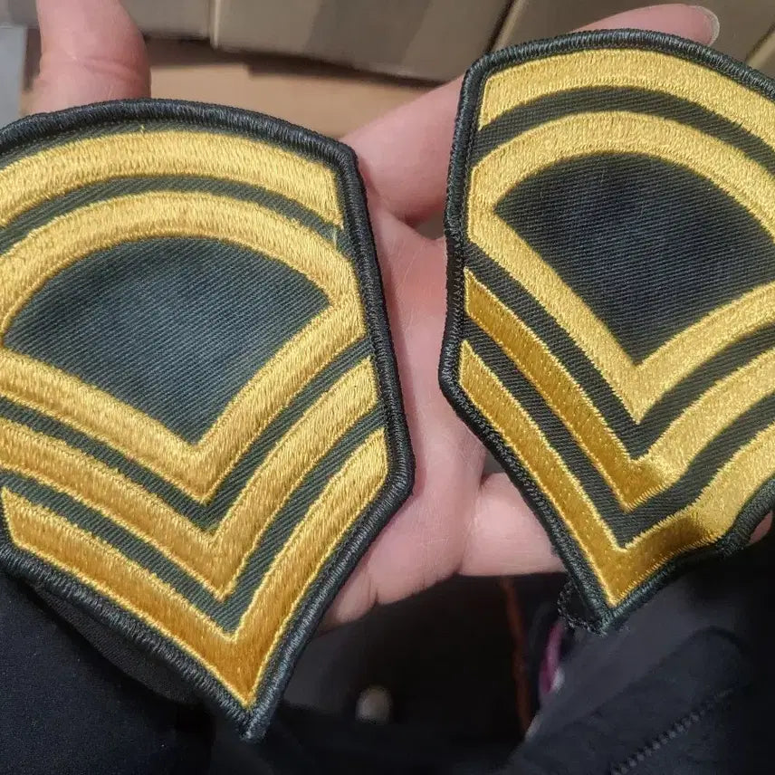 [BUNJANG] Military Corporal Rank Patch (Set of 2) / 군용 상병 계급장 패치 2개