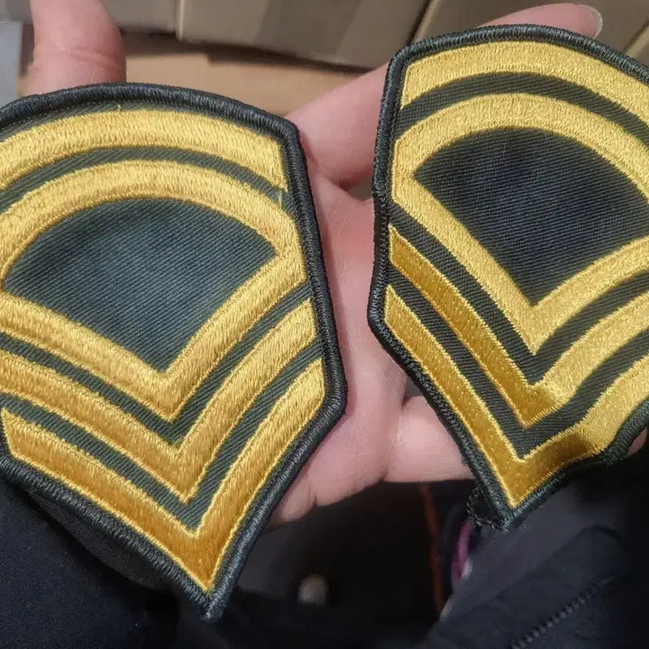 [BUNJANG] Military Corporal Rank Patch (Set of 2) / 군용 상병 계급장 패치 2개