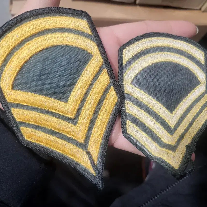 [BUNJANG] Military Corporal Rank Patch (Set of 2) / 군용 상병 계급장 패치 2개
