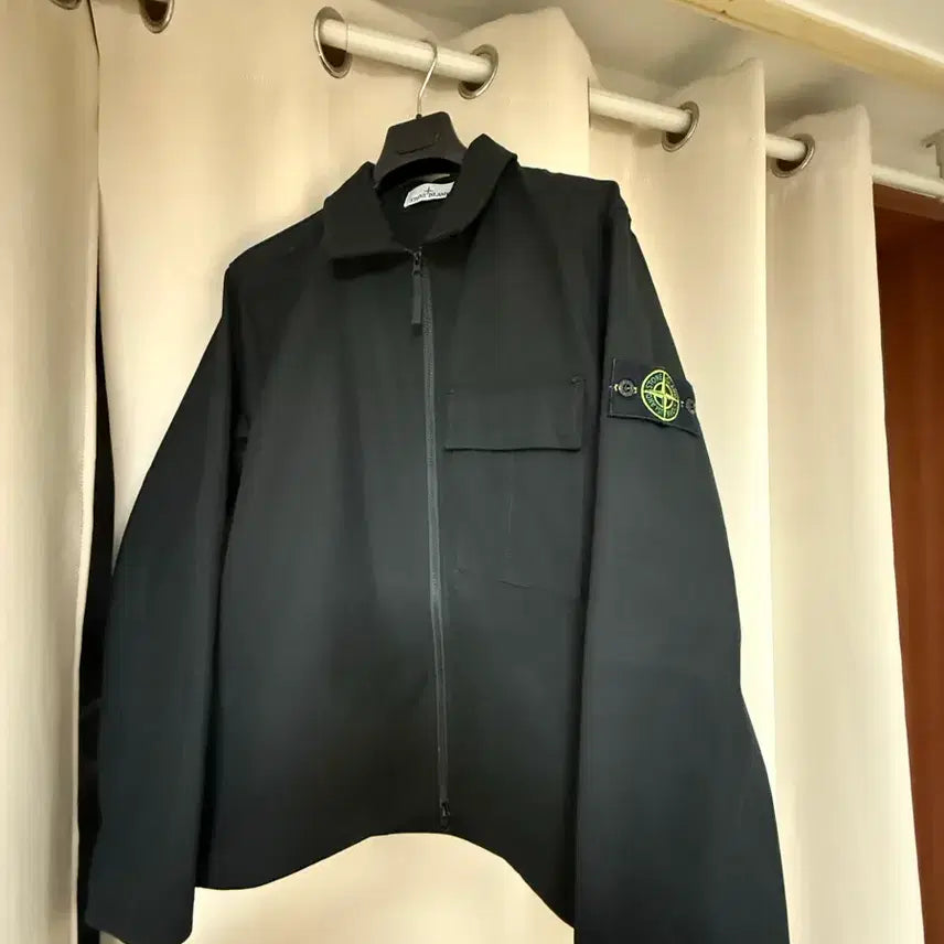 [BUNJANG] Stone Island Black Overshirt / 스톤아일랜드 블랙 오버셔츠