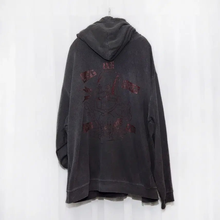 [BUNJANG] SURGERY x HAPPYPEOPLEGALLERY Rock Pigment Oversized Hoodie / 써저리 x 해피피플 락 피그먼트 오버핏 후디 (105~110+)