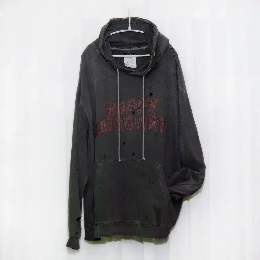 [BUNJANG] SURGERY x HAPPYPEOPLEGALLERY Rock Pigment Oversized Hoodie / 써저리 x 해피피플 락 피그먼트 오버핏 후디 (105~110+)
