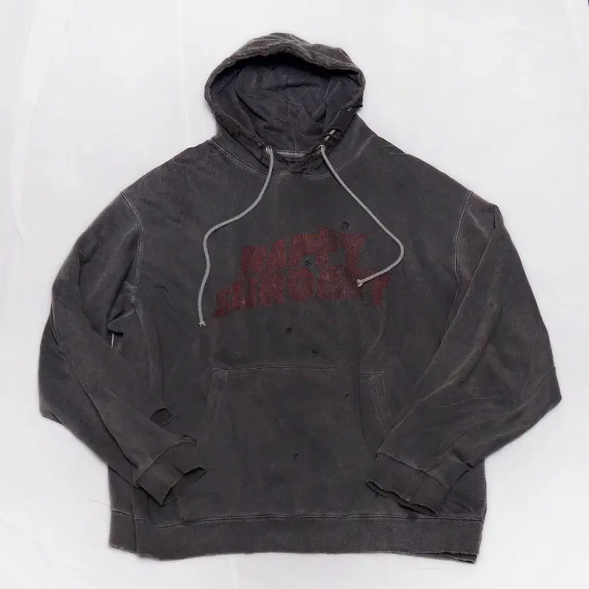 [BUNJANG] SURGERY x HAPPYPEOPLEGALLERY Rock Pigment Oversized Hoodie / 써저리 x 해피피플 락 피그먼트 오버핏 후디 (105~110+)