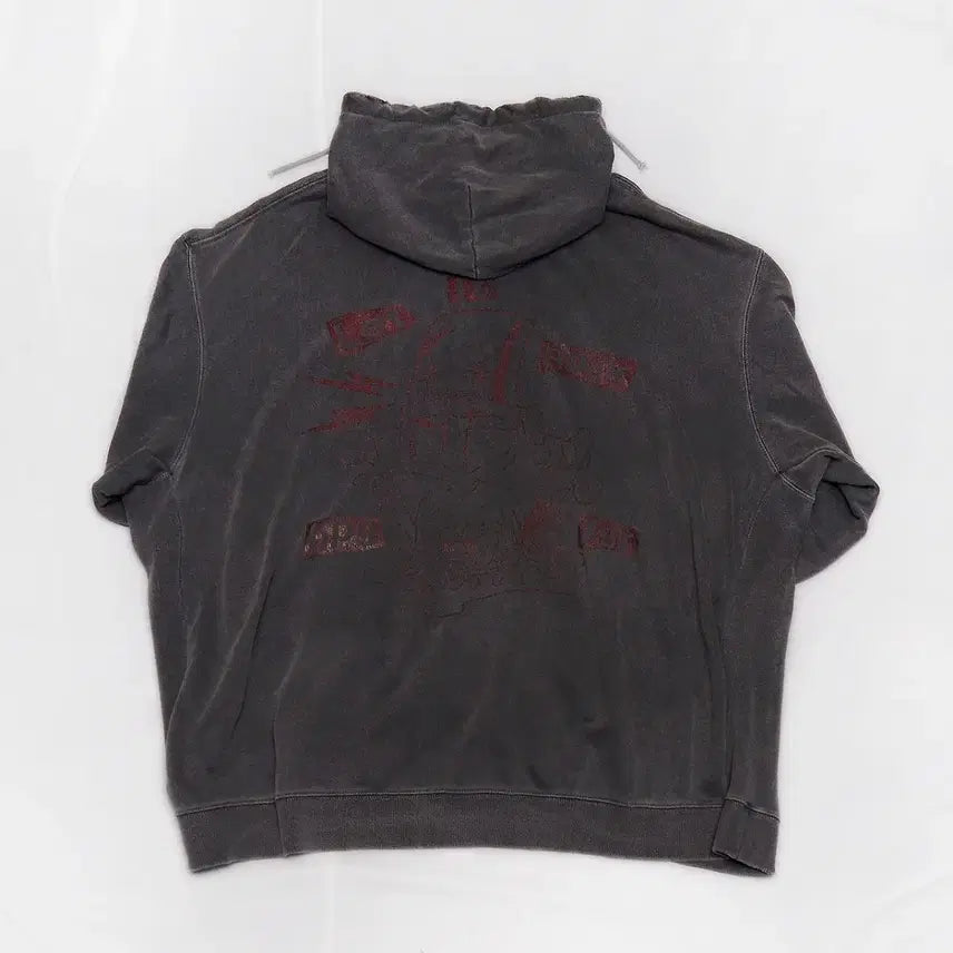 [BUNJANG] SURGERY x HAPPYPEOPLEGALLERY Rock Pigment Oversized Hoodie / 써저리 x 해피피플 락 피그먼트 오버핏 후디 (105~110+)