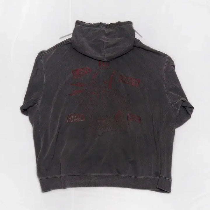 [BUNJANG] SURGERY x HAPPYPEOPLEGALLERY Rock Pigment Oversized Hoodie / 써저리 x 해피피플 락 피그먼트 오버핏 후디 (105~110+)