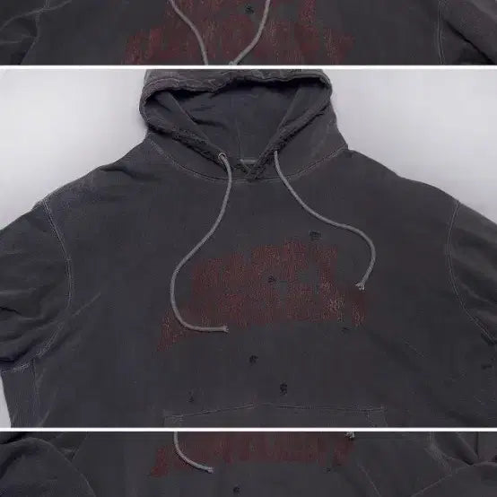 [BUNJANG] SURGERY x HAPPYPEOPLEGALLERY Rock Pigment Oversized Hoodie / 써저리 x 해피피플 락 피그먼트 오버핏 후디 (105~110+)