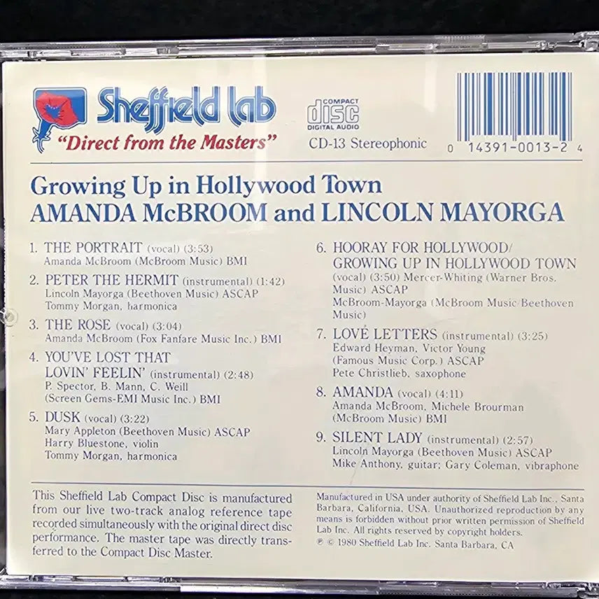 [BUNJANG] Sheffield Lab Growing Up in Hollywood Town Audio CD / Growing Up in Hollywood Town 오디오 CD
