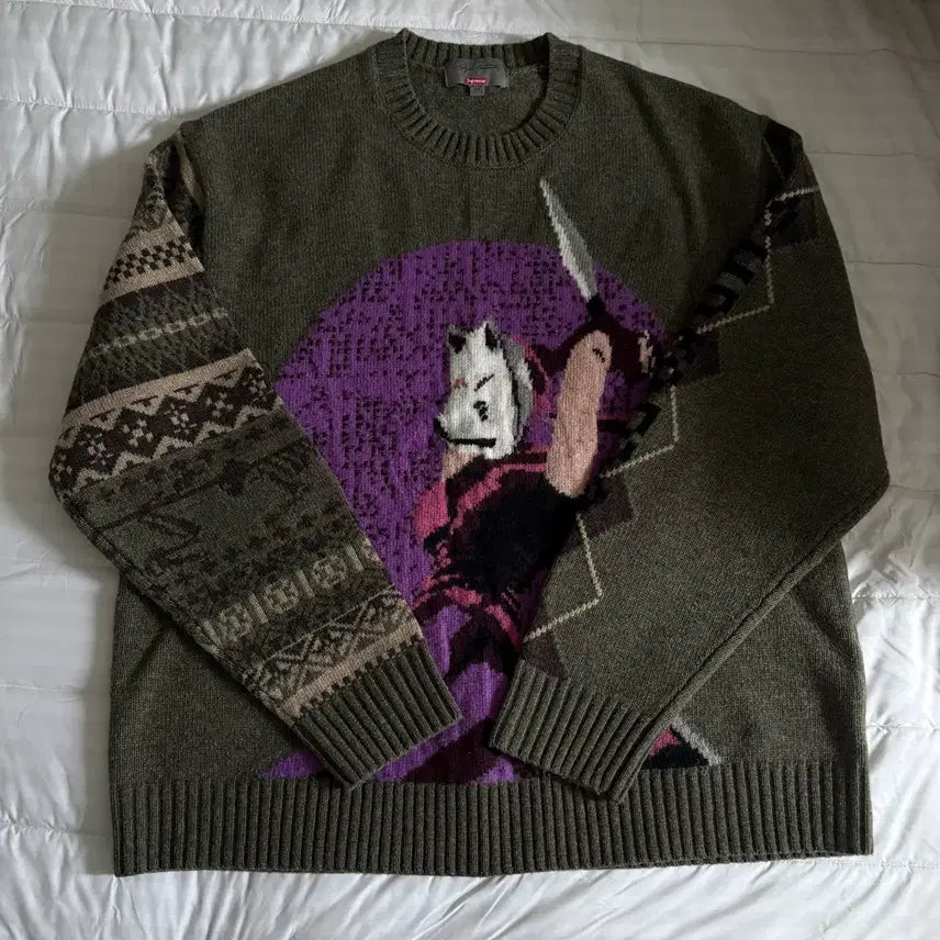 [BUNJANG] Supreme Yohji Yamamoto Tekken Knit M / 22FW 슈프림 요지야마모토 철권니트 M