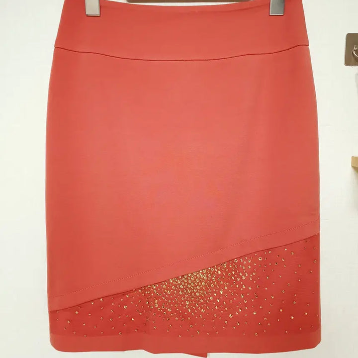 [BUNJANG] Misha Jewel Point Asymmetric 55 Skirt / 미샤 쥬얼포인트 언밸런스 55 스커트 핑크