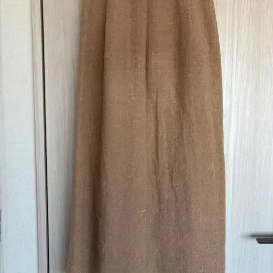 [BUNJANG] Auralee Linen Beige Long Skirt / 오라리 린넨  베이지 롱 스커트