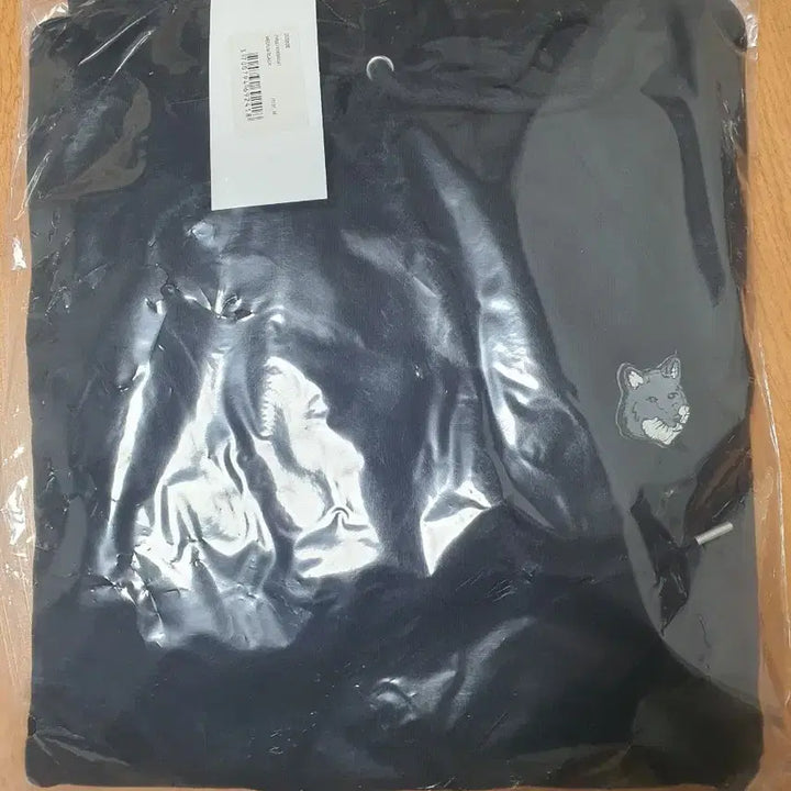 [BUNJANG] Maison Kitsune Fox Patch Black Hoodie / 메종키츠네 폭스 블랙 후드티m