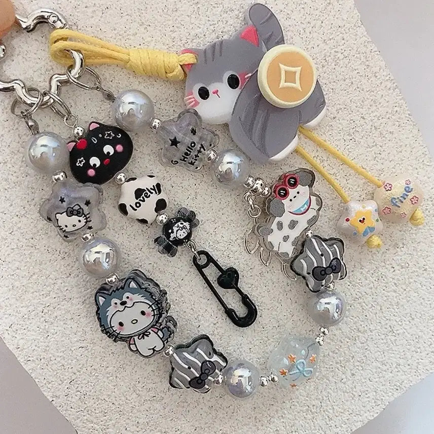 [BUNJANG] Handmade Cat Character Keychain / 핸드메이드 캐릭터 키링