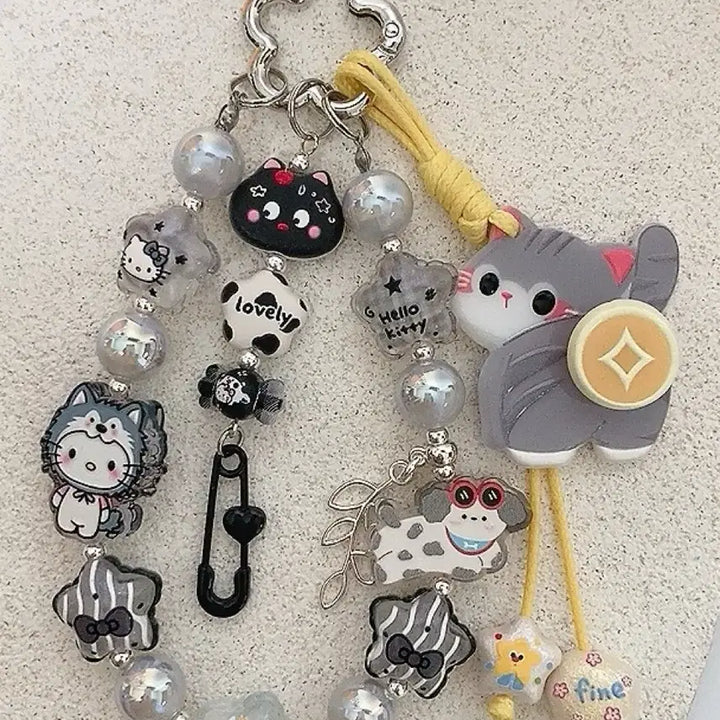 [BUNJANG] Handmade Cat Character Keychain / 핸드메이드 캐릭터 키링