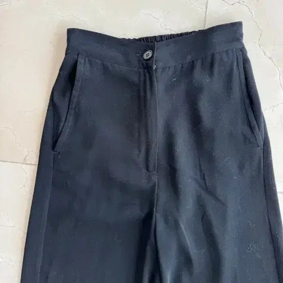 [BUNJANG] MM6 Black Semi-Wide Long Pants / mm6 블랙 세미 와이드 롱 팬츠