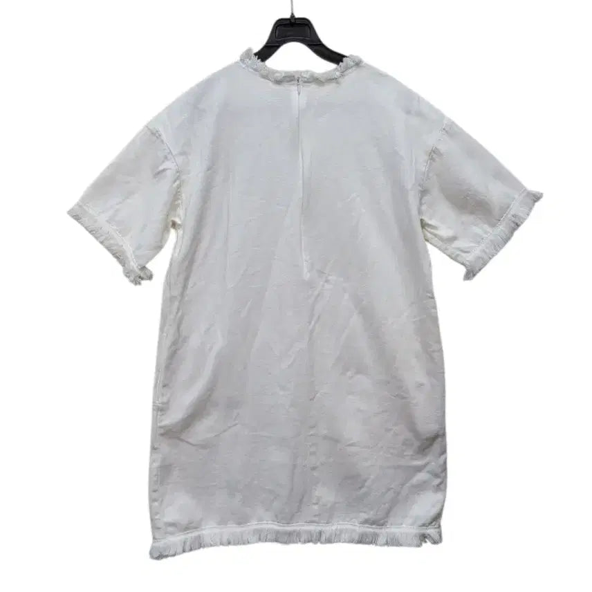 [BUNJANG] GU White Midi Dress / 브랜드 GU 면100퍼 화이트 미디길이 원피스