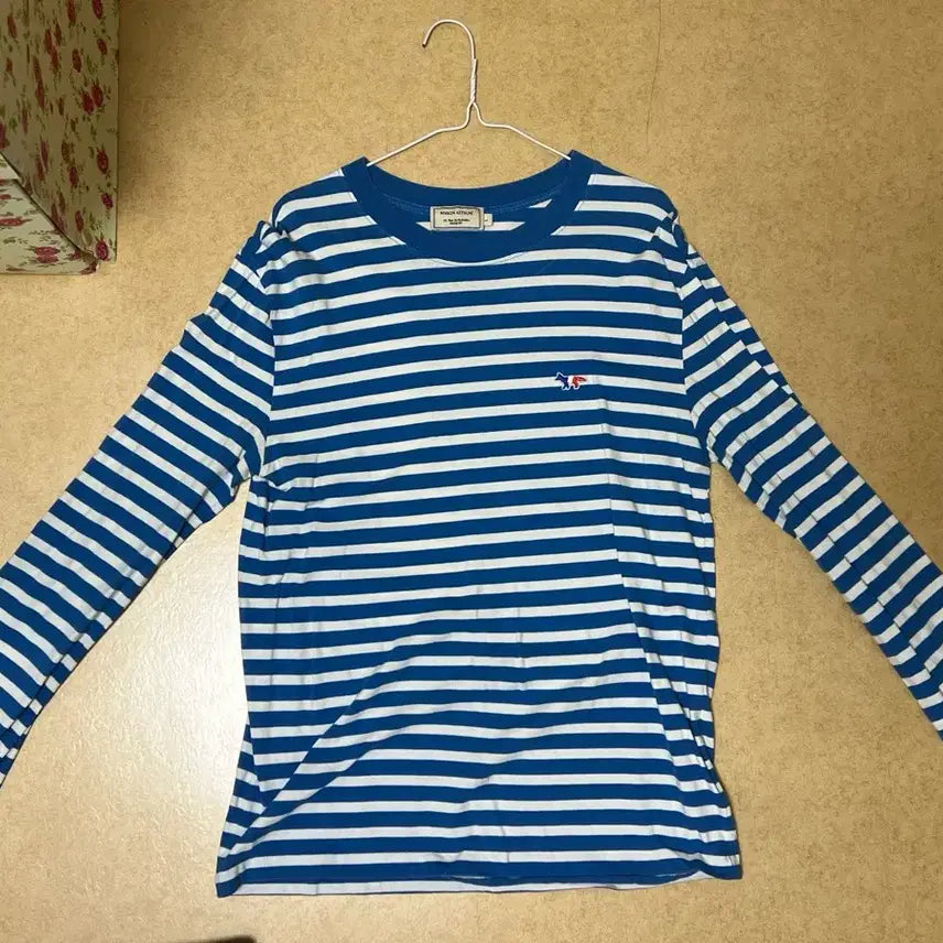 [BUNJANG] Maison Kitsune Striped Long Sleeve T-shirt / 메종키츠네 스트라이프 긴팔 티셔츠