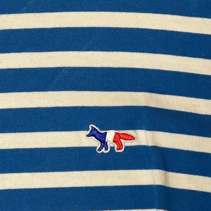 [BUNJANG] Maison Kitsune Striped Long Sleeve T-shirt / 메종키츠네 스트라이프 긴팔 티셔츠