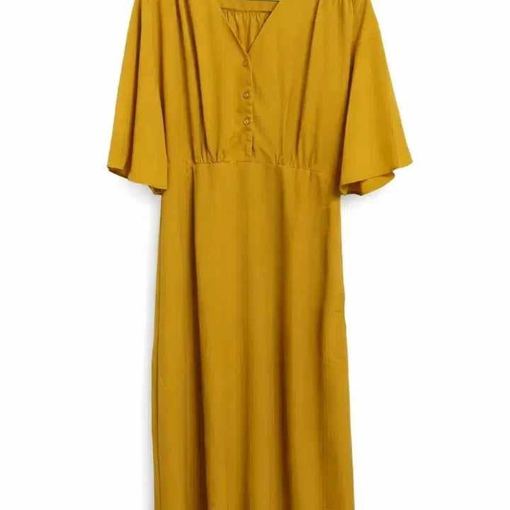 [SOLD OUT] 머스타드 롱 원피스