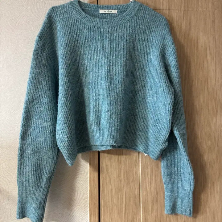 [BUNJANG] Le Pita Sky Blue Knit Sweater / 르피타 하늘색 니트 스웨터