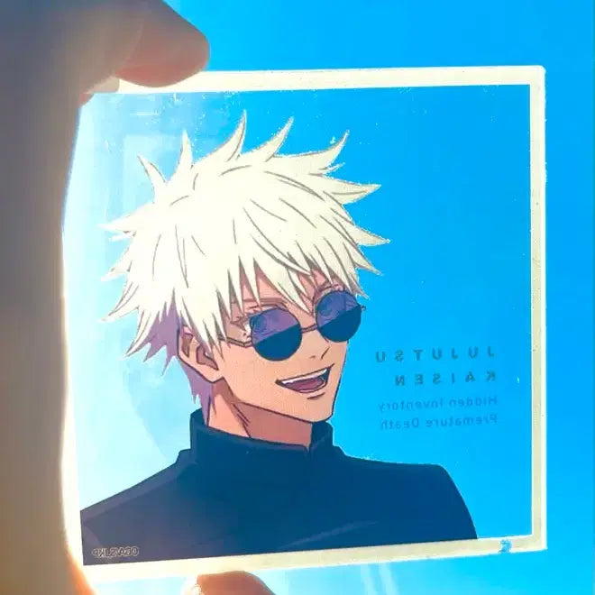 [BUNJANG] Jujutsu Kaisen Gojo Satoru Acrylic Coaster / 정품) 주술회전 고죠 사토루 회옥옥절 아크릴 코스터