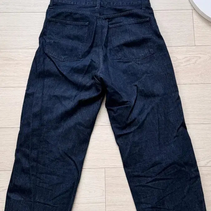 [BUNJANG] Uniqlo Wide Straight Jeans 68 Blue / 유니클로 와이드 스트레이트 진 68 블루