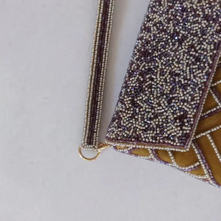 [BUNJANG] Handmade French Beaded Tote Bag / 프랑스 비즈 토트백
