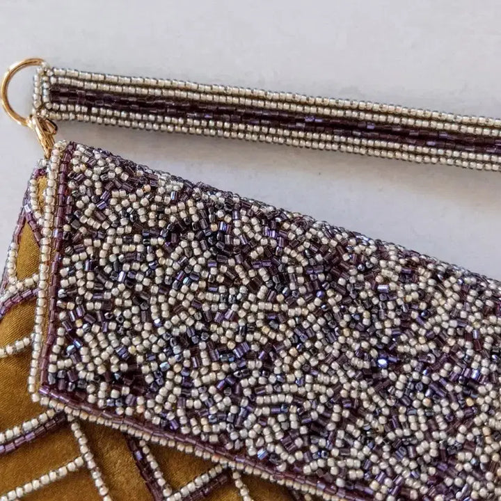 [BUNJANG] Handmade French Beaded Tote Bag / 프랑스 비즈 토트백