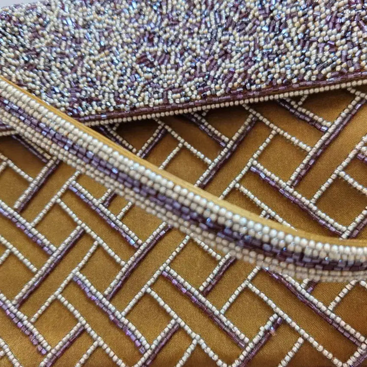 [BUNJANG] Handmade French Beaded Tote Bag / 프랑스 비즈 토트백