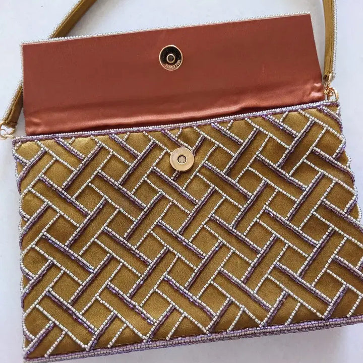 [BUNJANG] Handmade French Beaded Tote Bag / 프랑스 비즈 토트백