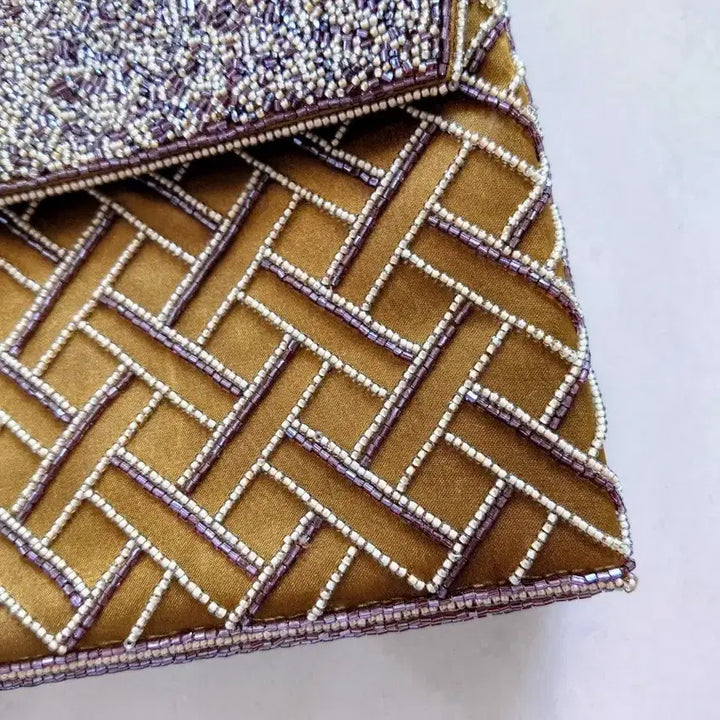 [BUNJANG] Handmade French Beaded Tote Bag / 프랑스 비즈 토트백