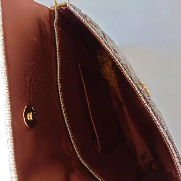 [BUNJANG] Handmade French Beaded Tote Bag / 프랑스 비즈 토트백
