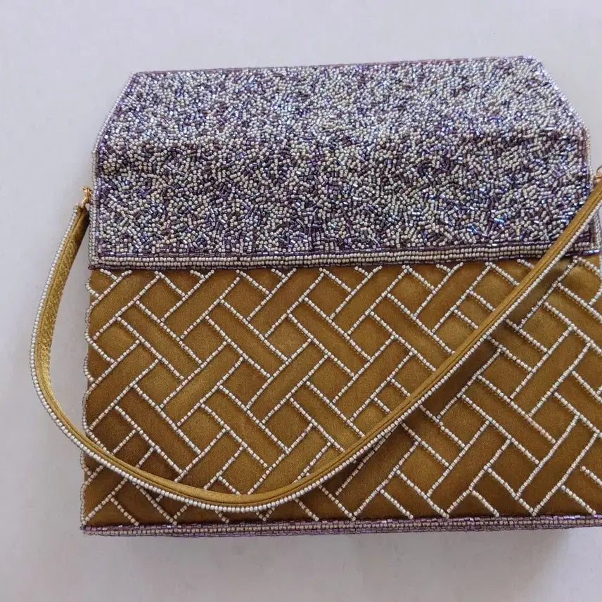 [BUNJANG] Handmade French Beaded Tote Bag / 프랑스 비즈 토트백