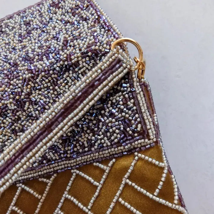 [BUNJANG] Handmade French Beaded Tote Bag / 프랑스 비즈 토트백