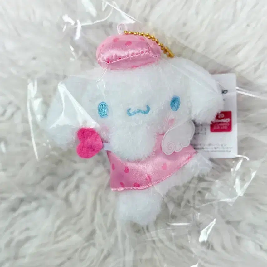 [BUNJANG] Nakayoshi Yumemiru Pink Angel Cinnamoroll Keychain / 나카요시 유메미루 핑크 엔젤 시나모롤 키링