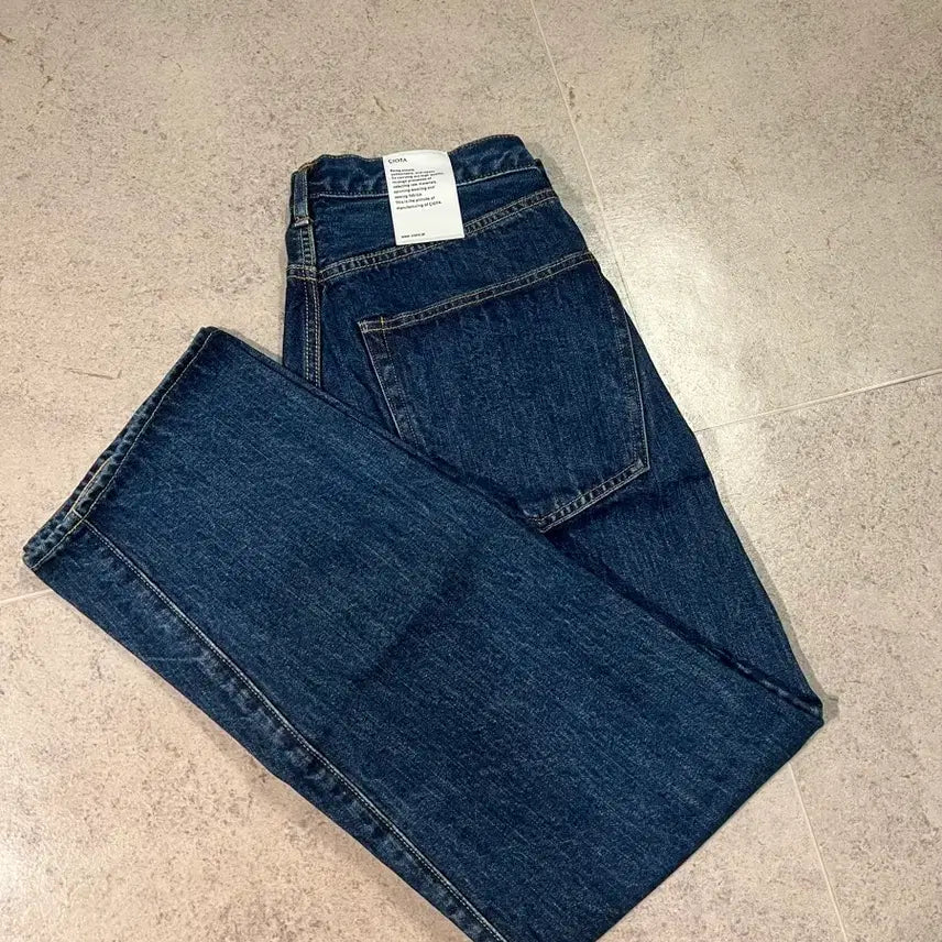 [BUNJANG] CIOTA New Tapered 5pk Denim Pants (Dark Blue) - Size 32 / [32] 시오타 뉴 테이퍼드 5pk 데님 팬츠 (다크블루)