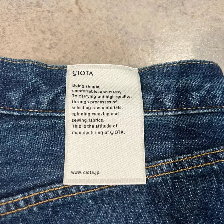 [BUNJANG] CIOTA New Tapered 5pk Denim Pants (Dark Blue) - Size 32 / [32] 시오타 뉴 테이퍼드 5pk 데님 팬츠 (다크블루)