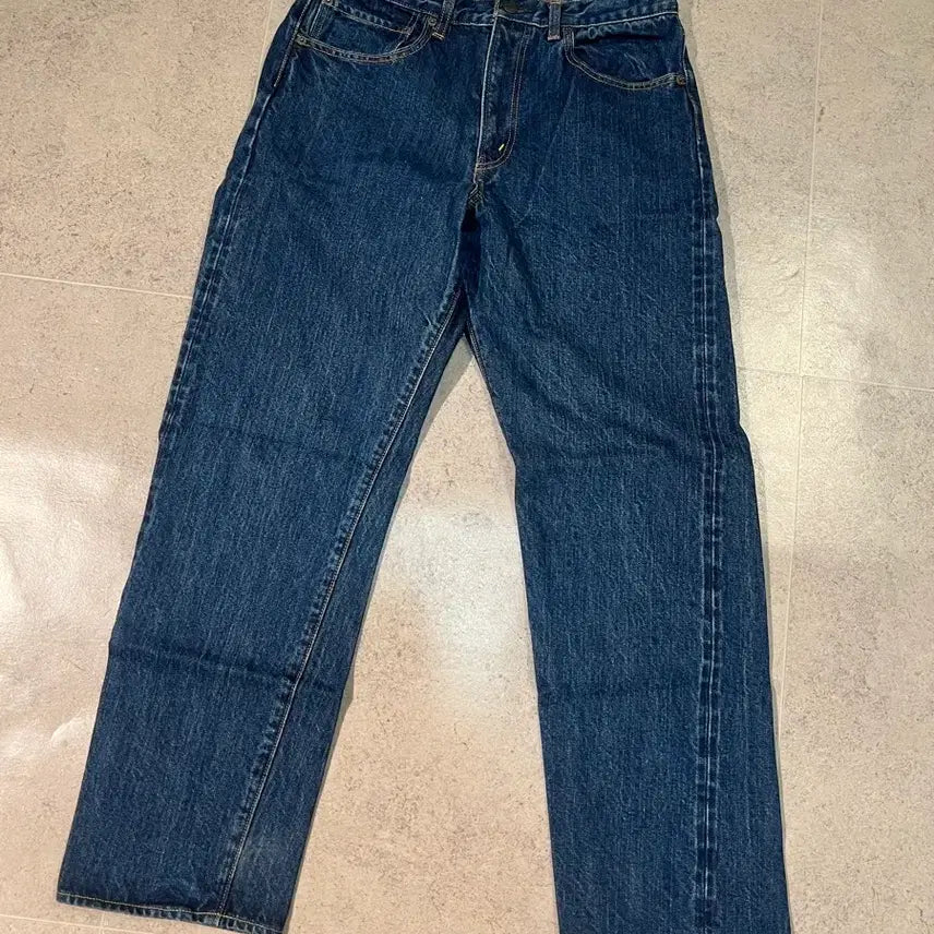 [BUNJANG] CIOTA New Tapered 5pk Denim Pants (Dark Blue) - Size 32 / [32] 시오타 뉴 테이퍼드 5pk 데님 팬츠 (다크블루)