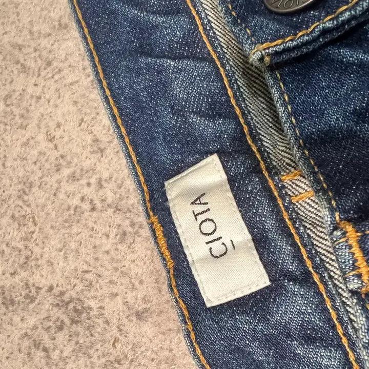 [BUNJANG] CIOTA New Tapered 5pk Denim Pants (Dark Blue) - Size 32 / [32] 시오타 뉴 테이퍼드 5pk 데님 팬츠 (다크블루)