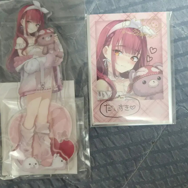 [BUNJANG] Hololive Hoshou Marine 2024 Birthday Goods Signed Full Set / 홀로라이브 호쇼 마린 2024 생일 굿즈 친필사인버전 풀세트 + 인형