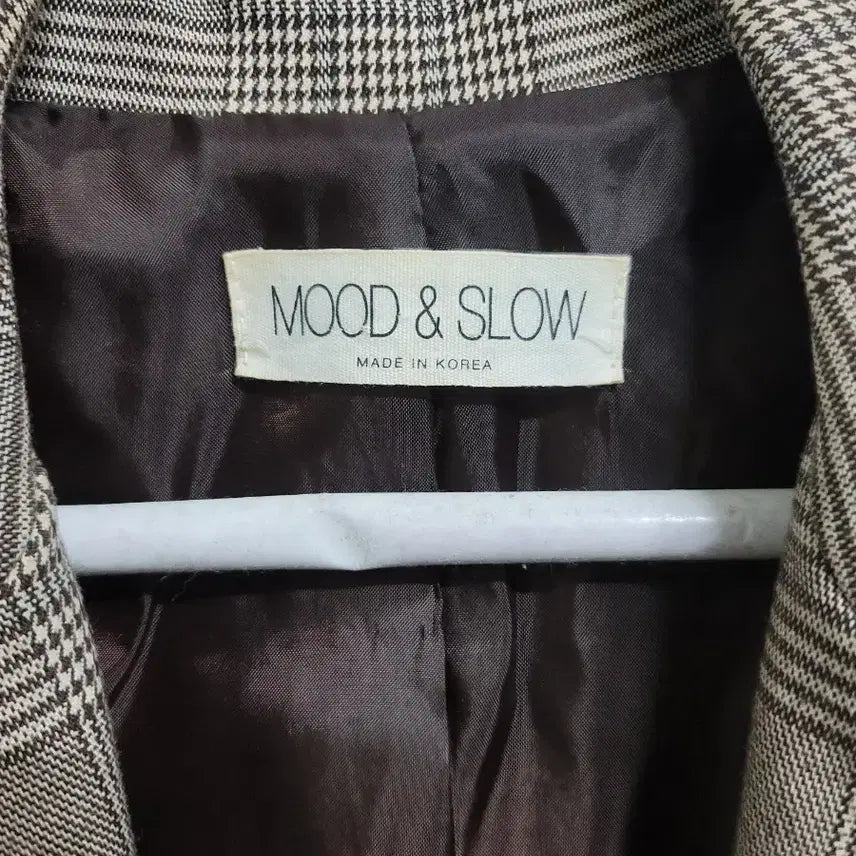 [SOLD OUT] WOOD&amp;SLOW 체크 자켓 브라운