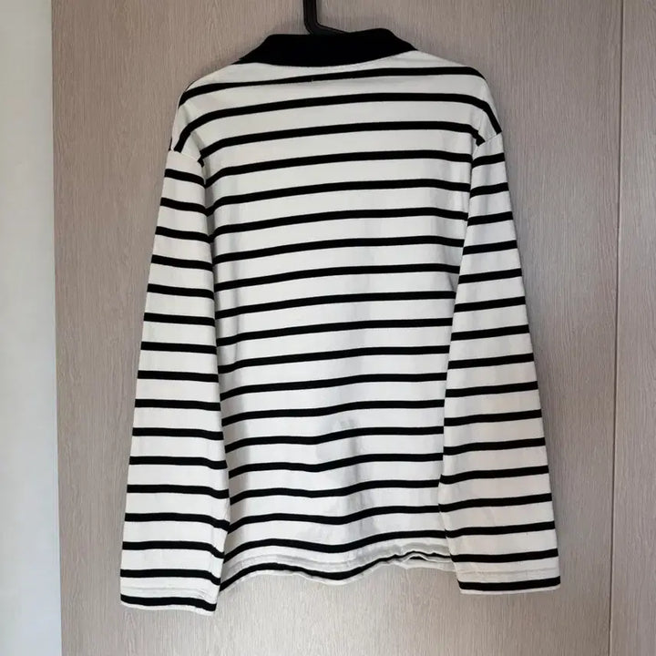 [BUNJANG] COS Striped Long Sleeve Polo Shirt XL / COS 코스 스트라이프 긴팔 카라티