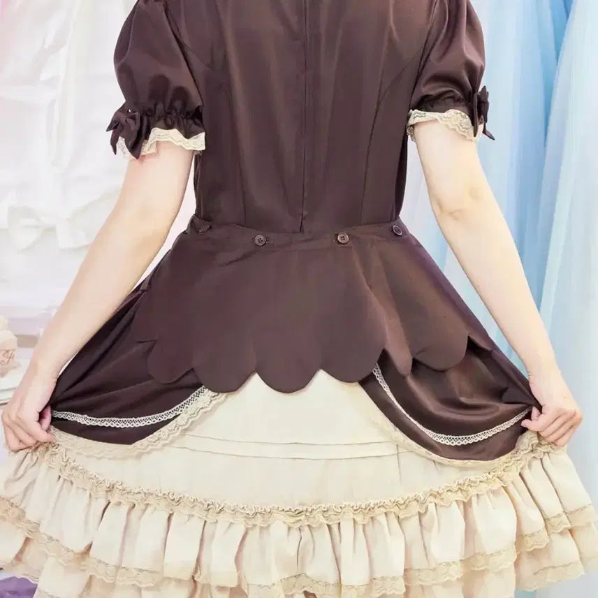 [BUNJANG] Bodyline Lolita Corset Dress / 바디라인 로리타원피스 양산형 지뢰계 코르셋빈티지핀터깔리즈리사